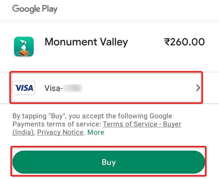 How to Fix “Your Transaction Cannot Be Completed” on Google Play Store image 4