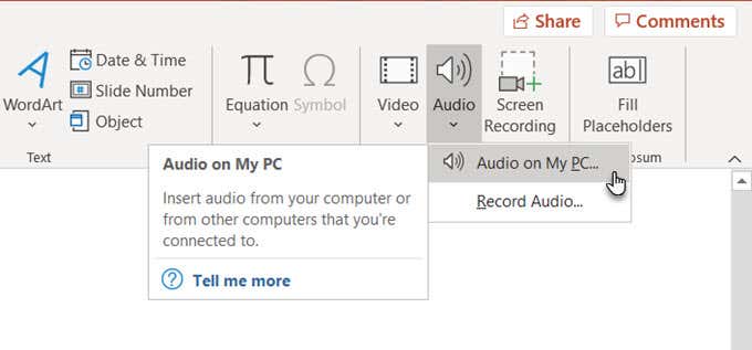 How to Add Music to PowerPoint Presentations image 2