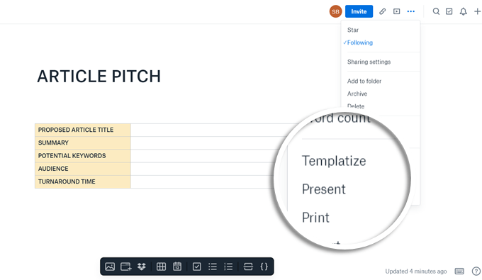 How to Make And Use Dropbox Paper Templates image 6