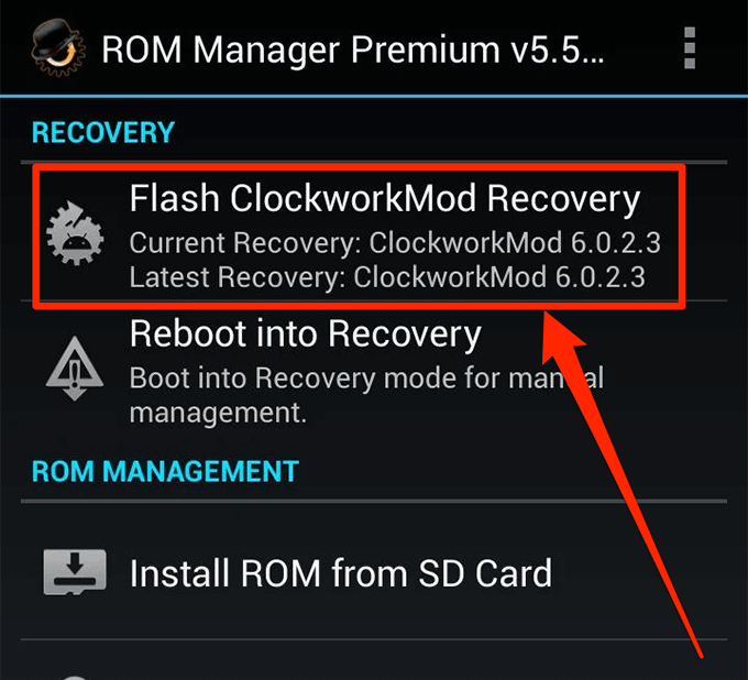 How To Use ClockworkMod Recovery On Android image 3