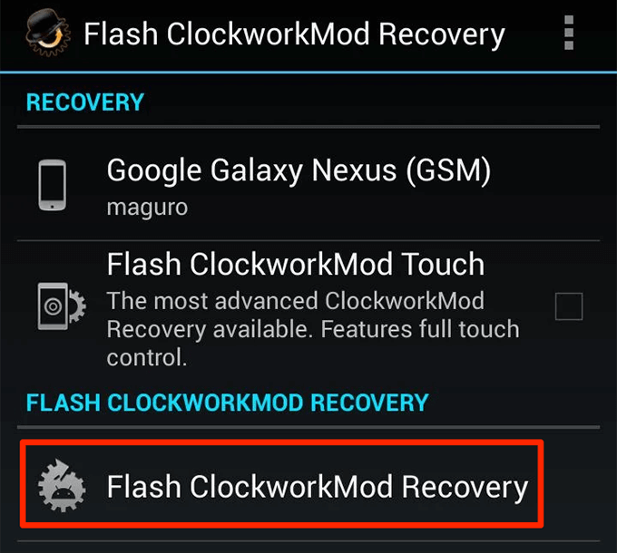How To Use ClockworkMod Recovery On Android image 4